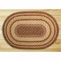Capitol Earth Rugs Burgundy-Gray-Creme Oval Rug 03-357